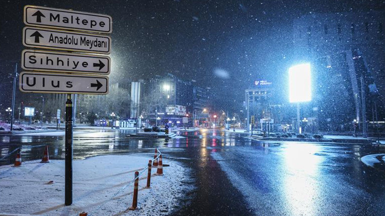 Ankara'da okullar tatil edildi