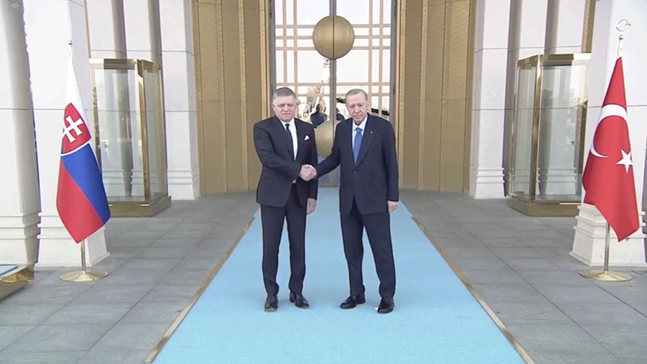 Ankara'da önemli misafir! Erdoğan resmi törenle karşıladı