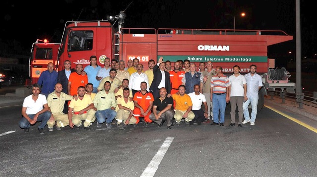 Ankara'da ormancılar darbecileri durdurdu