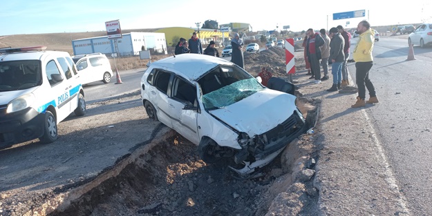 Ankara’da otomobil devrildi! Yaralılar var