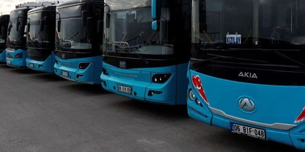 Ankara'da özel halk otobüsleri kontak kapattı
