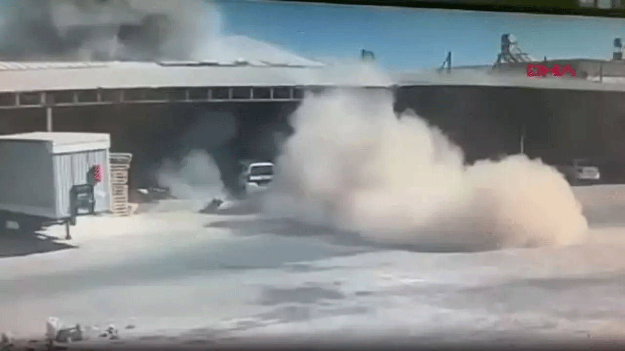 Antalya'da pazarda patlama meydana geldi!