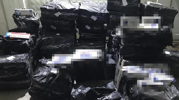 Ankara'da piyasa değeri 120 bin lira değerinin üzerinde kaçak sigaraya el konuldu
