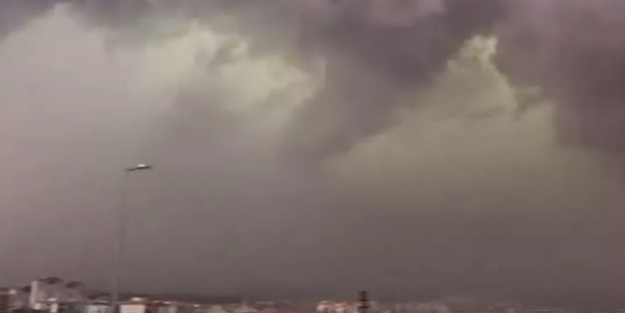Ankara’da sağanak öncesinde görülen gizemli 'yeşil bulutların' sebebi belli oldu