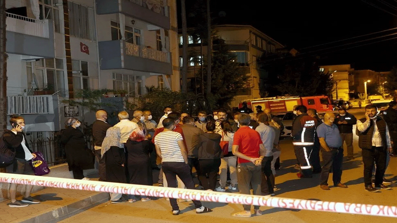 Ankara'da sıcak saatler! 18 daireli bina boşaltıldı