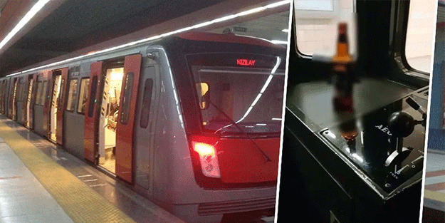 Ankara'da skandal... Ayyaş makinist işbaşında kafayı çekti!