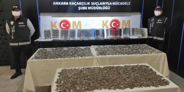 Ankara'da tek seferde ele geçirilen en fazla tarihi eser