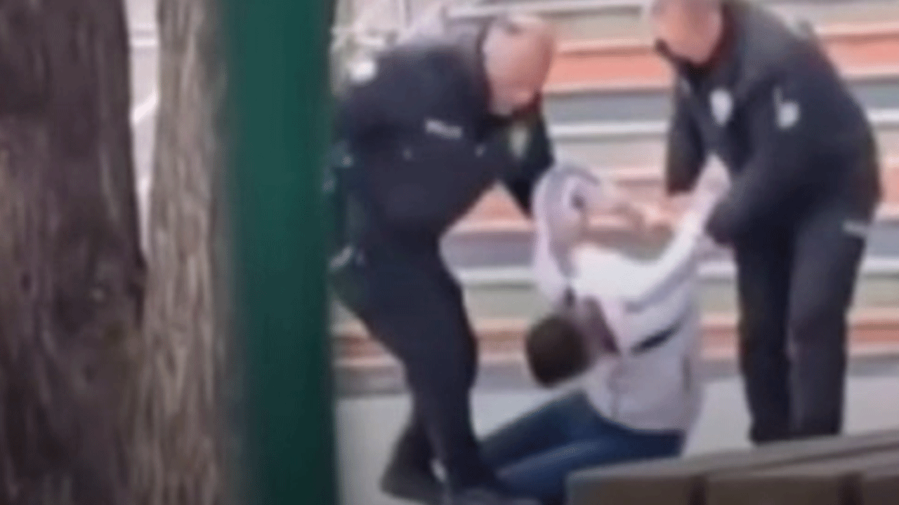 Ankara'da tepki çeken görüntüler: Alkollü halde okulu bastı!