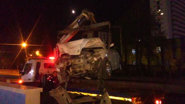 Ankara'da trafik kazası: 1 kişi yaralı