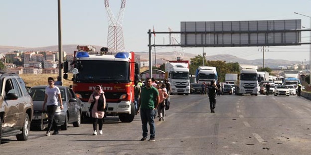 Ankara'da trafik kilit! 17 araç birbirine girdi