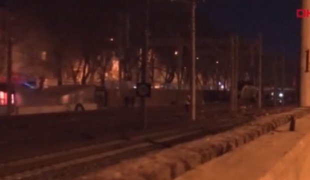 Ankara'da yük treni raydan çıktı!