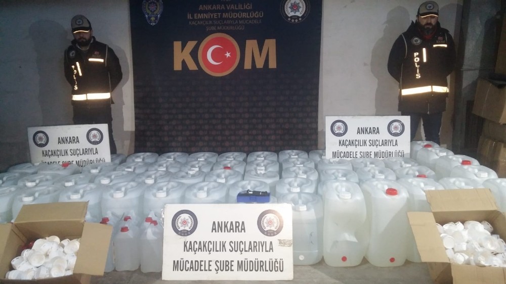 Ankara’da yılbaşı öncesi sahte içki operasyonu 