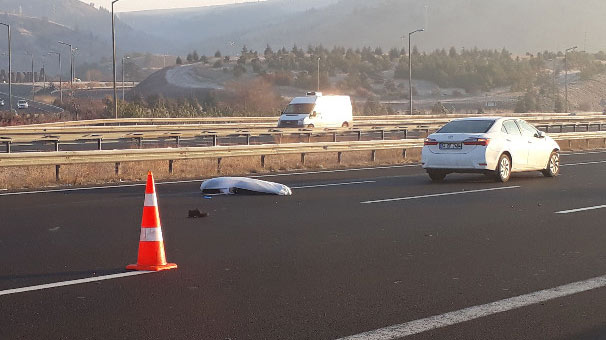 Ankara’da yolun karşısına geçmek isterken canından oldu