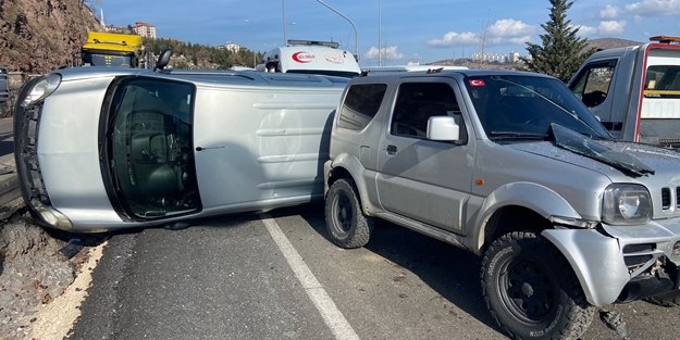 Ankara'da zincirleme kaza! 5 araç birbirine girdi