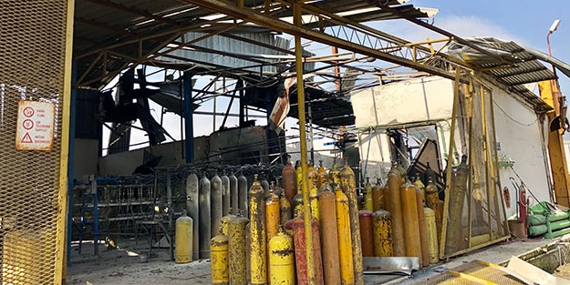 Ankara'daki gaz dolum fabrikasında patlama