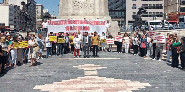 Ankara'ya çıkarma yapan ücretli öğretmenlerden Başkan Erdoğan'a çağrı