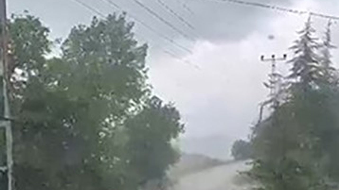 Ankara’ya dolu yağdı