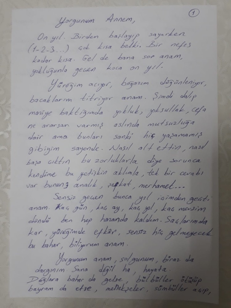 Anneler Günü nedeniyle mektup yarışması düzenledi 