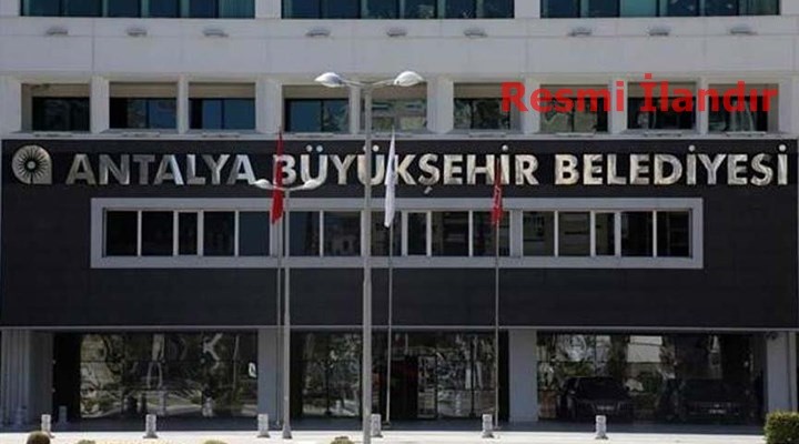 ANTALYA BÜYÜKŞEHİR BELEDİYE BAŞKANLIĞINDAN