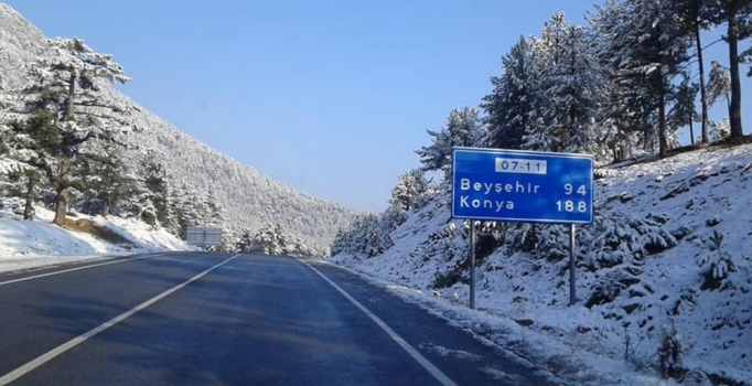 Antalya- Konya karayolu tekrar trafiğe açıldı