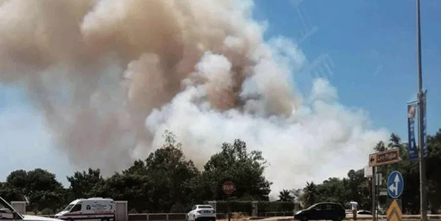 Antalya Kundu bölgesinde orman yangını
