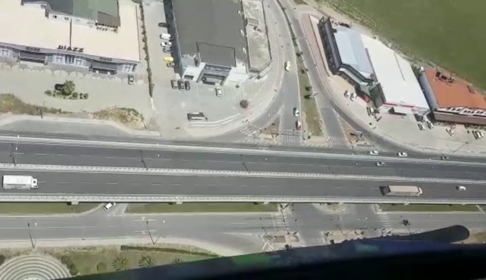 Antalya trafiği havadan denetlendi 