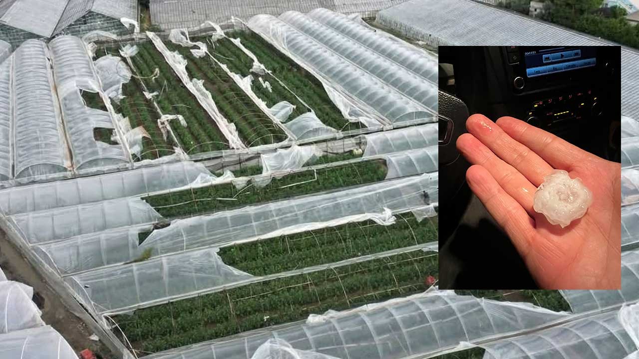 Antalya'da dolu etkili oldu