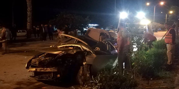 Antalya'da feci kaza