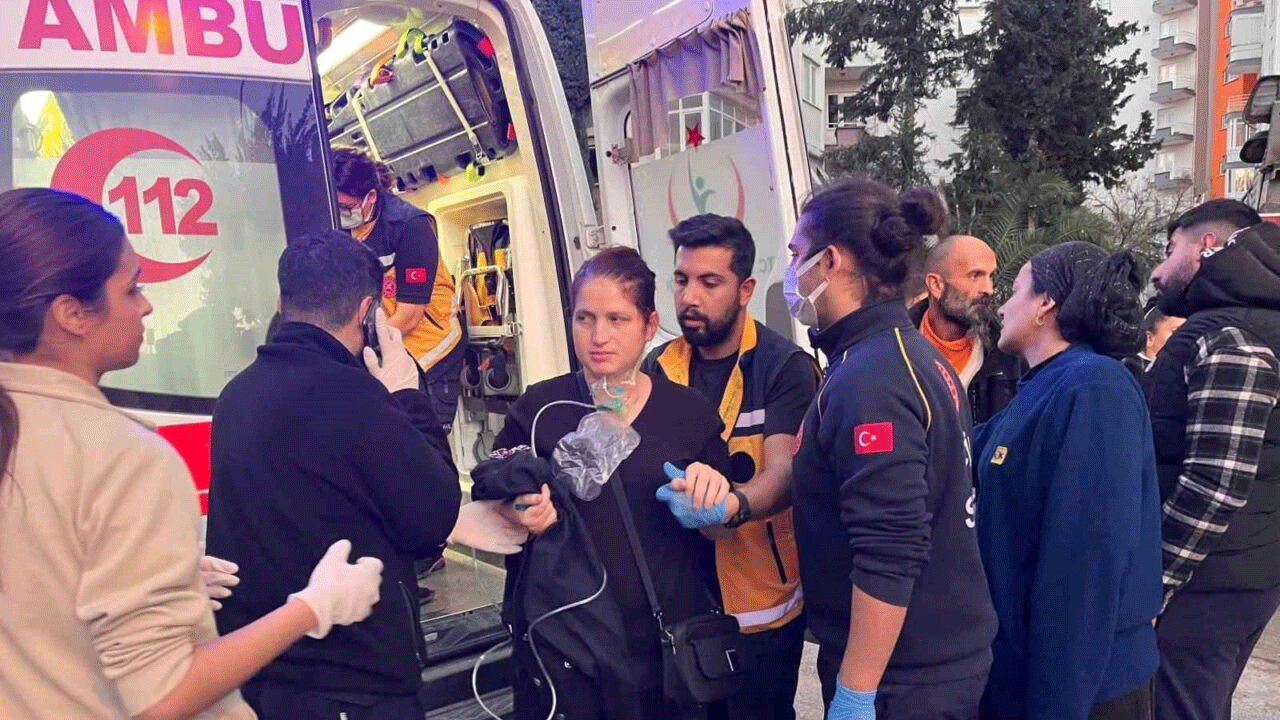 Antalya'da korku dolu anlar