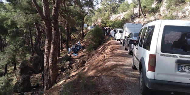Antalya'da korkunç manzara! Ekipler hemen bölgeye geldi
