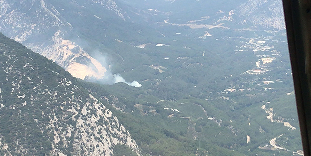 Antalya'da korkutan orman yangını