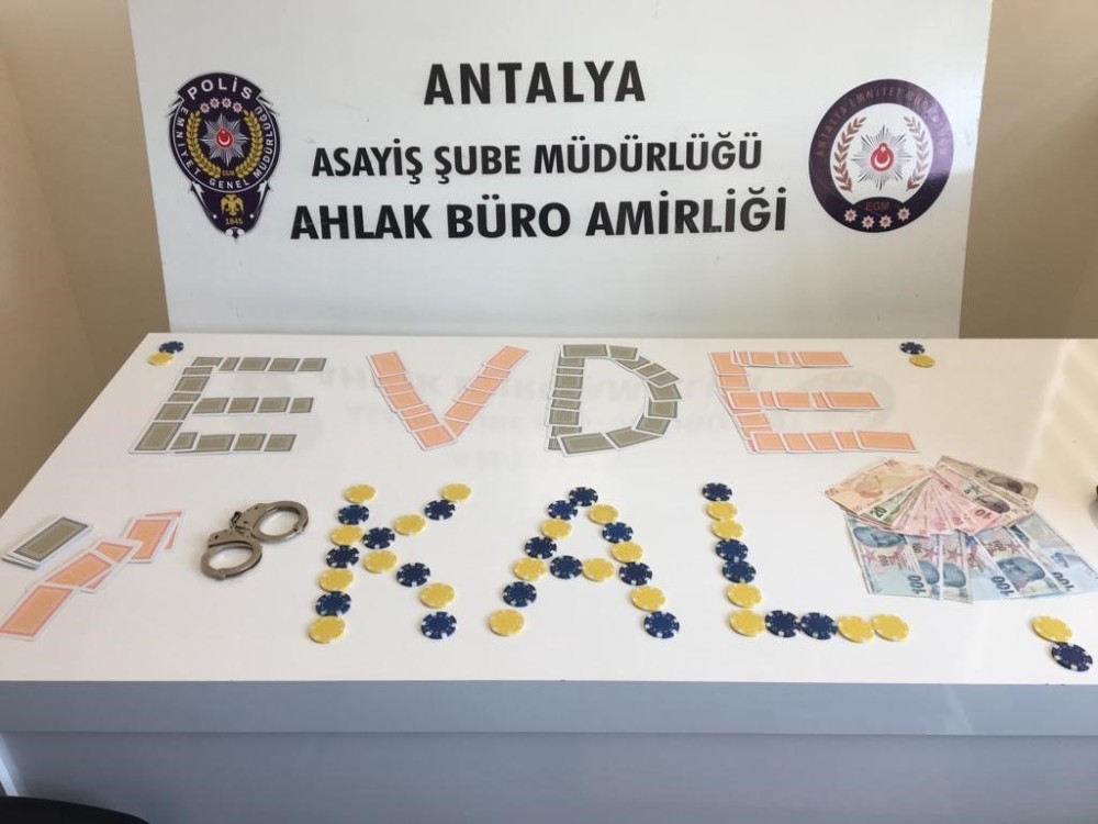 Antalya’da kumar oynayanlara 152 bin para cezası 