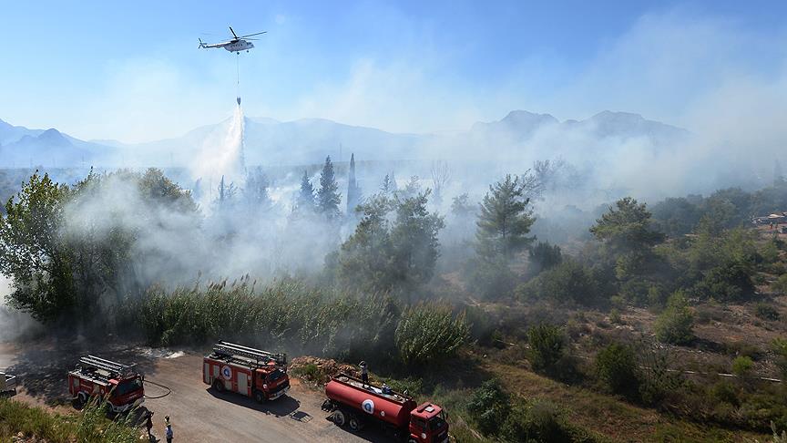 Antalya'da orman yangını
