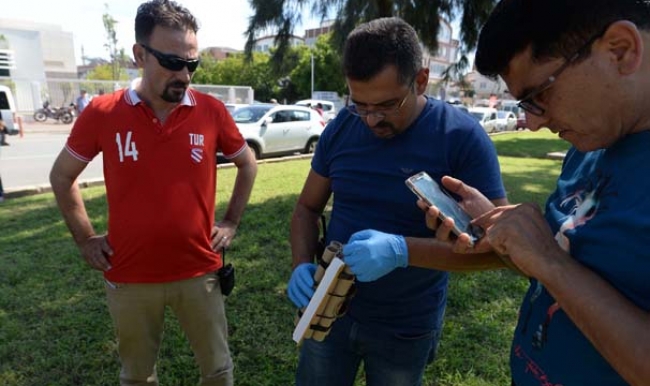 Antalya'da saati dinamit zannettiler