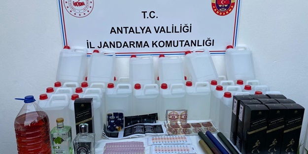 Antalya'da sahte içki operasyonları!