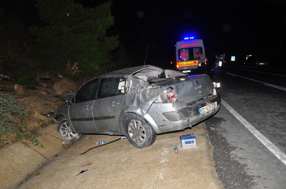 Antalya’da trafik kazası: 1 ölü, 1 yaralı 