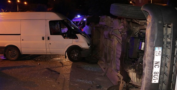 Antalya'da trafik kazası!