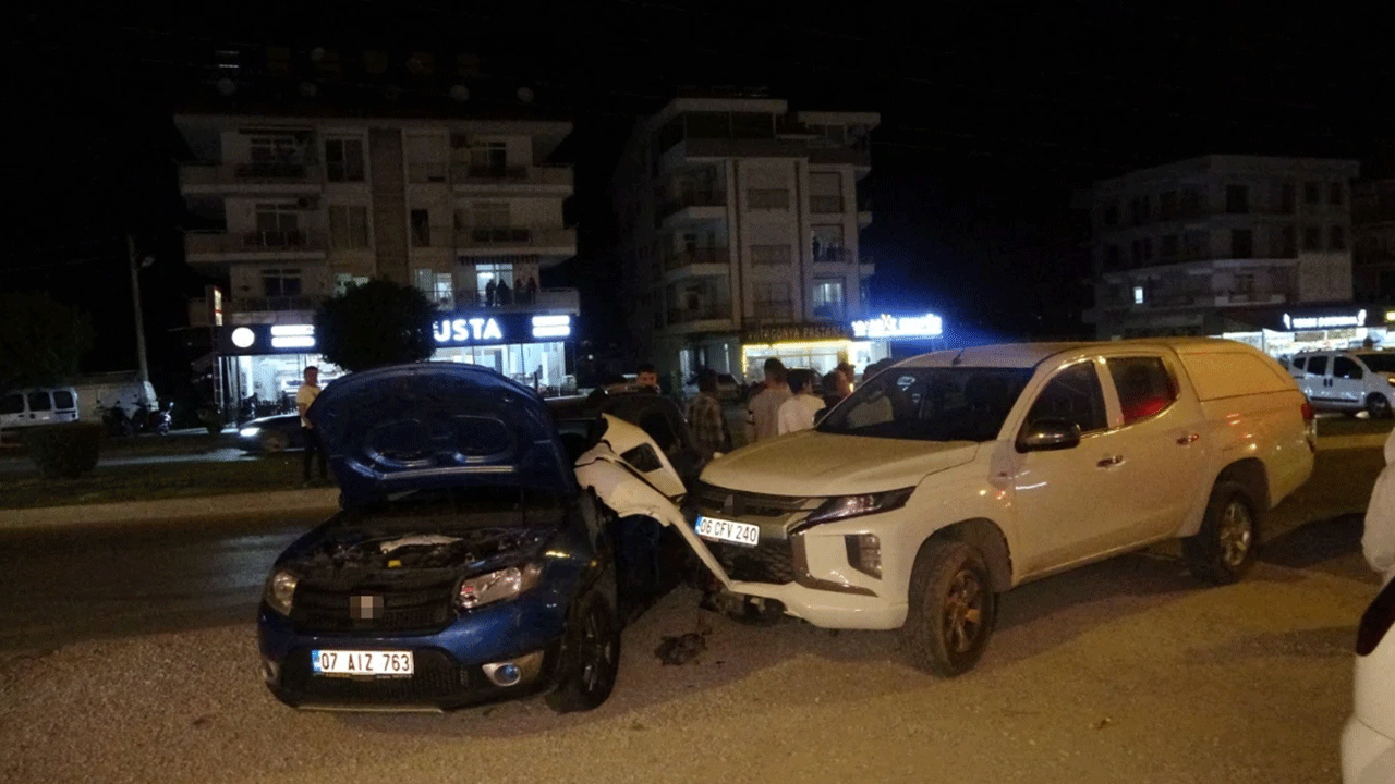 Antalya'da zincirleme kaza!