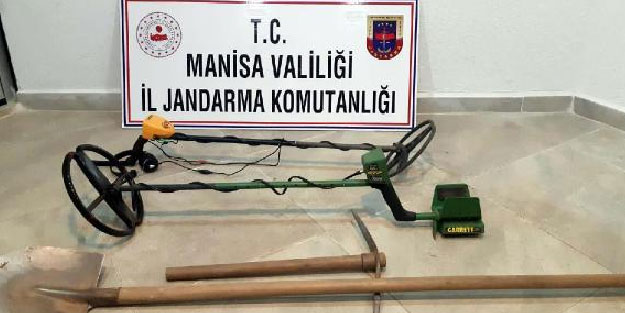 Antik kentte kaçak kazı yapan 3 kişi gözaltına alındı