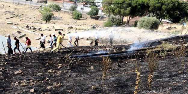 Antik Kentte korkutan yangın!
