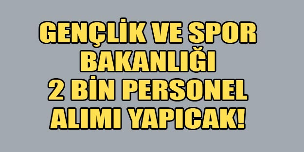 Antrenör alımları ne zaman olacak? Gençlik ve Spor Bakanlığı alımları!