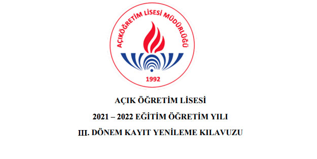 AÖL kayıt yenileme tarihleri 2022! MEB 2022 AÖL 3. dönem kayıt yenileme ve sınav tarihleri açıklandı mı?