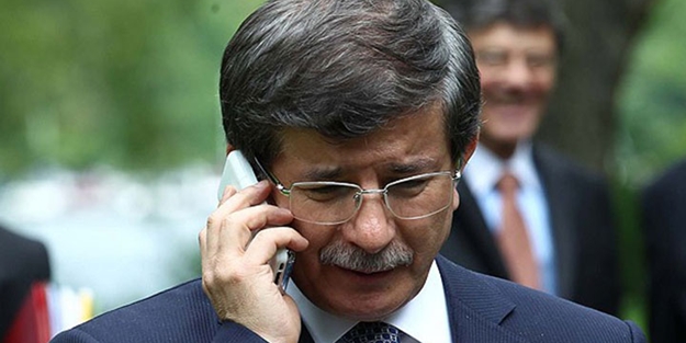 Başbakan Davutoğlu'na kritik telefon