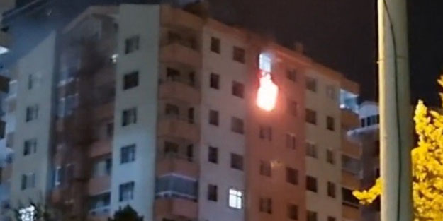 Apartmanda yangın paniği
