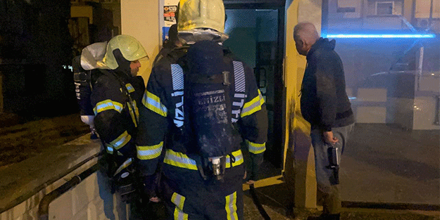 Apartmanın bodrumunda çıkan yangın korku dolu anlar yaşattı
