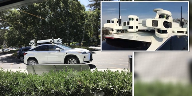 Apple'ın ürettiği sürücüsüz otomobil görüntülendi