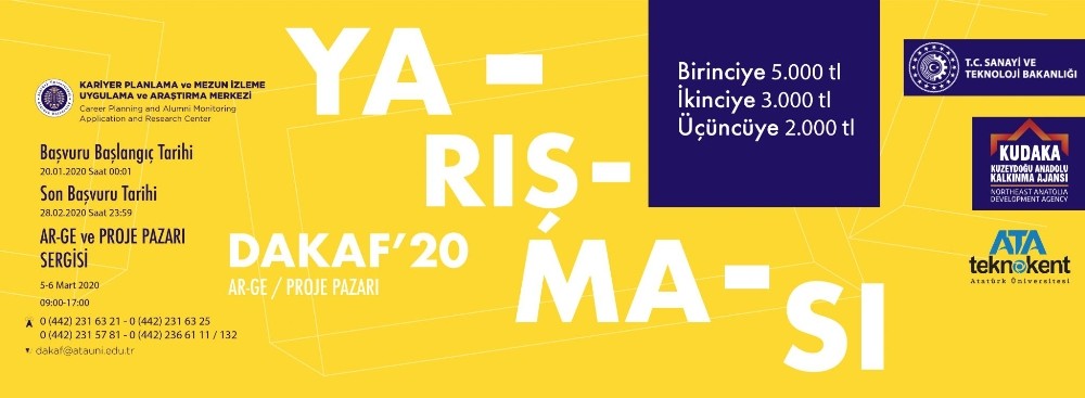AR-GE/Proje Pazarı ve Yarışması düzenlenecek 