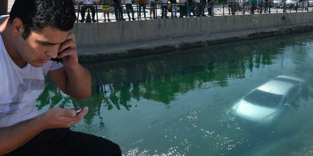 Arabası su kanalına uçtu, 'Baba lütfen anneme söyleme' dedi