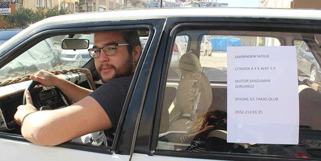 Arabasını bakın ne için satılığa çıkardı…