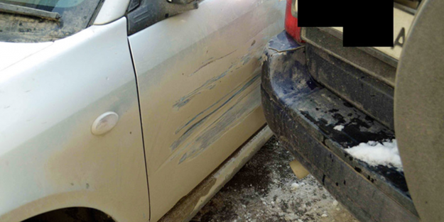 Arabayı tamir ettirmek istemedi! Bakın ne yaptı...